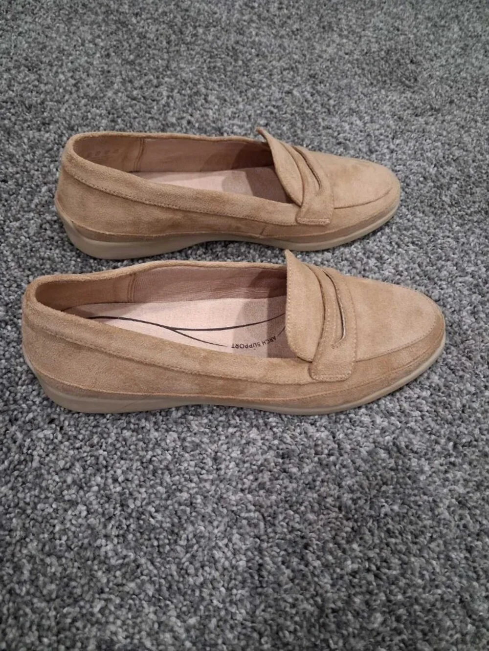 LifeStride Malta Loafers – Tan Suede – Size 9